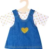 Heless spijkerjurk met t-shirt voor poppen van 28-35 cm