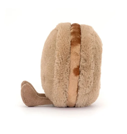 Jellycat Amuseables Mona Macaron (chocolade)