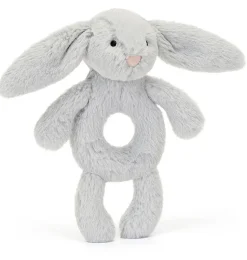 Jellycat Bashful bunny rammelaar / silver