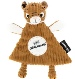 Les Du00e9glingos knuffeldoekje tijger