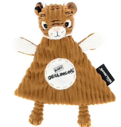 Les Du00e9glingos knuffeldoekje tijger