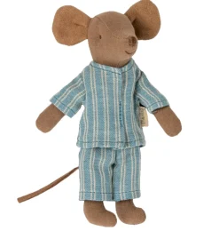 Maileg Big brother muisje met pyjama in matchbox