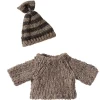 Maileg gebreide sweater met muts voor Big Brother muis