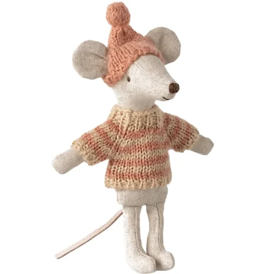 Maileg gebreide sweater met muts voor Big Sister muis