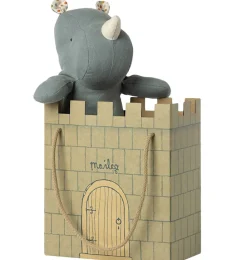 Maileg kartonnen kasteel tas mint