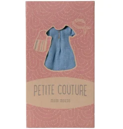 Maileg kledingset moeder muis / denim jurk + tas + haarband