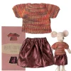 Maileg kledingset petite couture moeder muis / rok en top