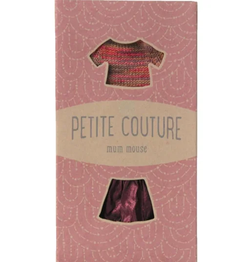 Maileg kledingset petite couture moeder muis / rok en top