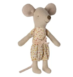 Maileg Little Sister muis in luciferdoos met beddengoed