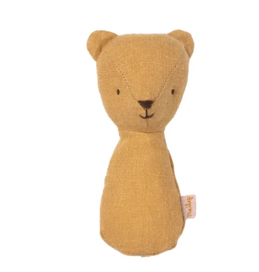 Maileg teddybeer rammelaar / dusty yellow