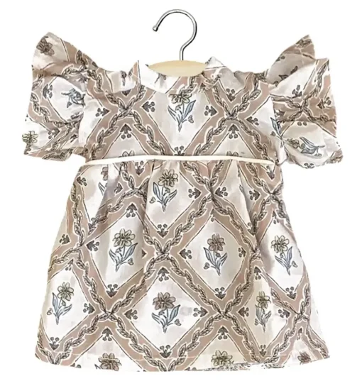 Minikane Amigas poppen / robe Daisy en coton Alma