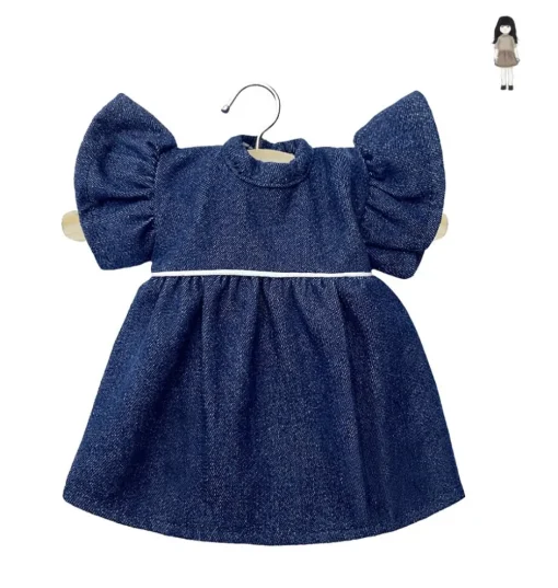 Minikane Amigas poppen robe Daisy en jean / denim