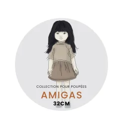 Minikane Amigas poppen robe Daisy en coton Salambo
