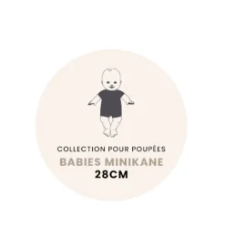 Minikane badjas voor de Collection Babies - u00e9cru