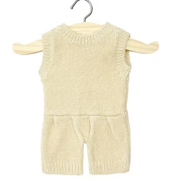 Minikane Barboteuse Orlando en tricot cru00e8me voor Gordi poppen