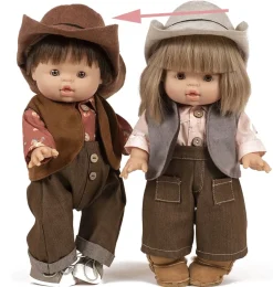 Minikane cowboyhoed voor de Gordi poppen