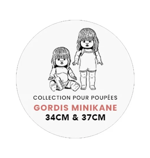 Minikane ondergoedsetje voor Gordi poppen / luipaardprint