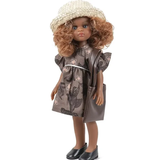 Minikane Paola Reina Amigas pop Melissa met Amigas zwarte schoenen