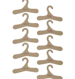 Minikane tien kartonnen kledinghangers met Minikane logo