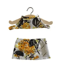 Minikane tweedelig seventies beach set Mimosa voor de Gordi poppen