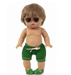Minikane zwembroek Vito vert voor Gordi poppen