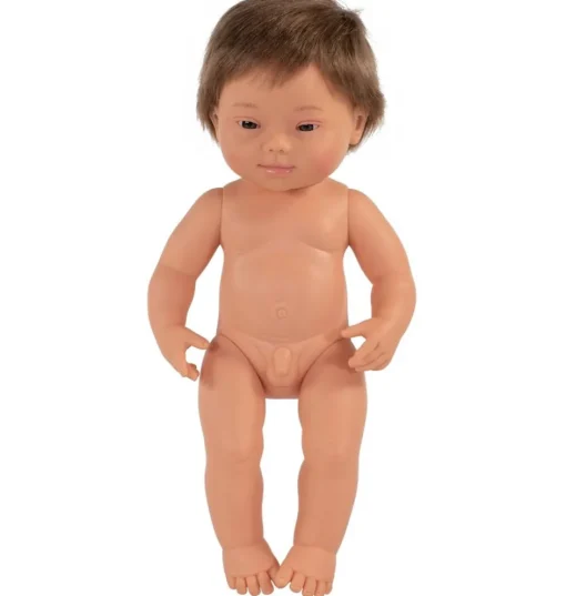 Miniland pop jongen met Down Syndrome 38 cm