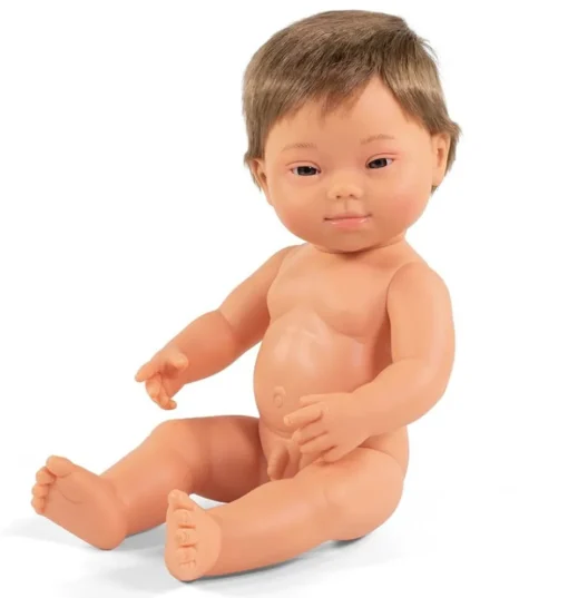 Miniland pop jongen met Down Syndrome 38 cm