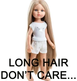 Paola Reina Amigas pop Carla met superlang haar