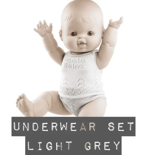 Paola Reina baby Gordi ondergoedset licht grijs