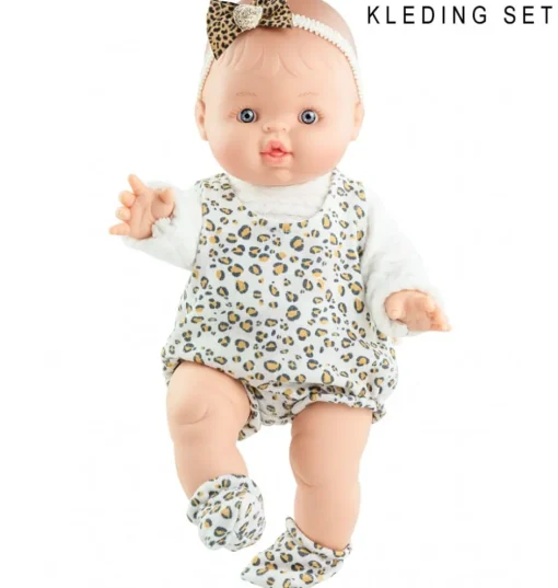 Paola Reina Gordi poppen kledingset met luipaardprint
