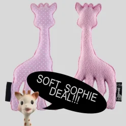 Vulli / Sophie de giraffe knuffelbeest roze