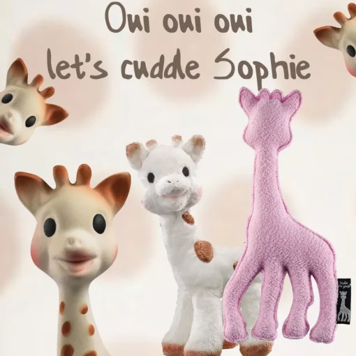 Vulli / Sophie de giraffe knuffelbeest roze
